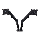 Dual Screen Gas-strut Monitor Stand Mount Desktop Bracket for LED/LC