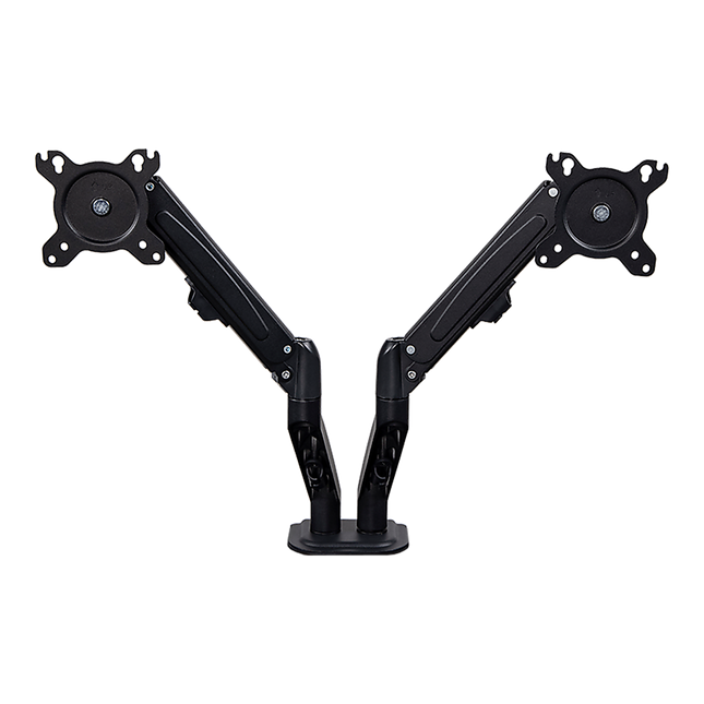 Dual Screen Gas-strut Monitor Stand Mount Desktop Bracket for LED/LC