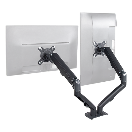 Dual Screen Gas-strut Monitor Stand Mount Desktop Bracket for LED/LC 5