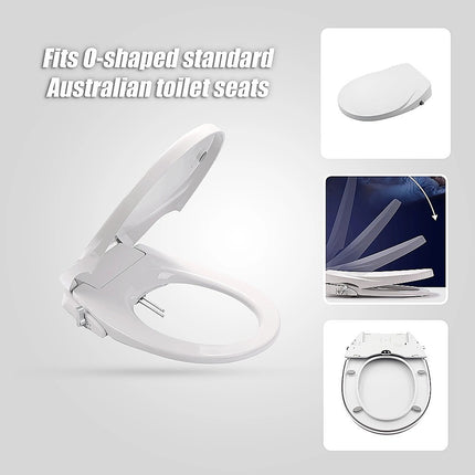 Non Electric Bidet Toilet Seat W/ Cover Bathroom Spray Water Wash 4