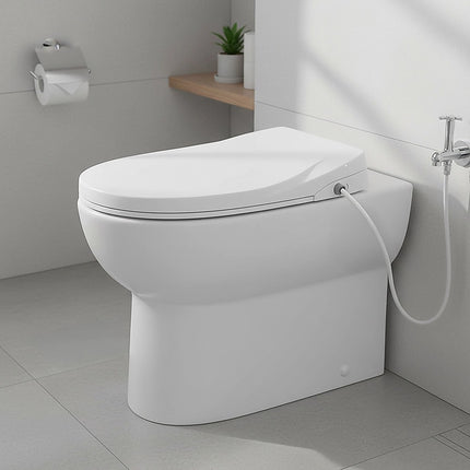 Non Electric Bidet Toilet Seat W/ Cover Bathroom Spray Water Wash 10