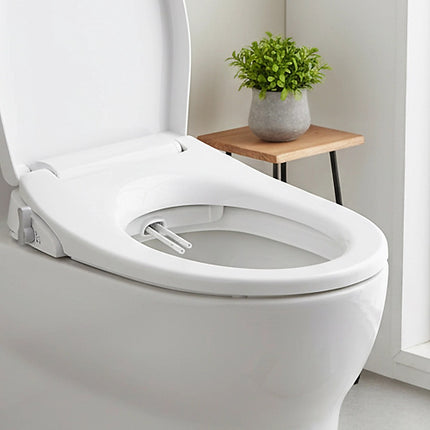 Non Electric Bidet Toilet Seat W/ Cover Bathroom Spray Water Wash 12