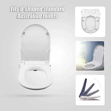 Non Electric Bidet Toilet Seat W/ Cover Bathroom Spray Water Wash 5