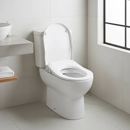 Non Electric Bidet Toilet Seat W/ Cover Bathroom Spray Water Wash 12