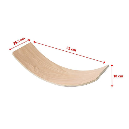 Balance Board Beam Seesaw Wooden Child Kids Adult Yoga 9
