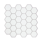 Tiles 3D Peel and Stick Wall Tile Hexagon White (30cm x 30cm x 10 sheets)