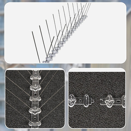 20x 50cm Bird Spike S304 wire Spikes Eaves Pigeon Gull Starling 10M 8