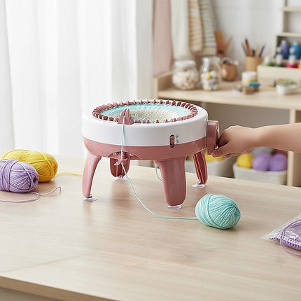 DIY Knitting Machine Smart Weaving Knit Rotating Kids Toy Scarf Sock Hat Gift 2
