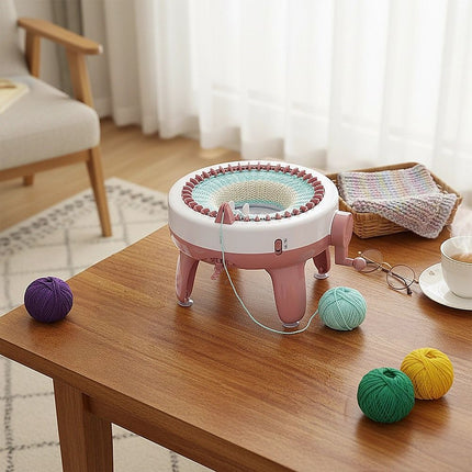 DIY Knitting Machine Smart Weaving Knit Rotating Kids Toy Scarf Sock Hat Gift 5