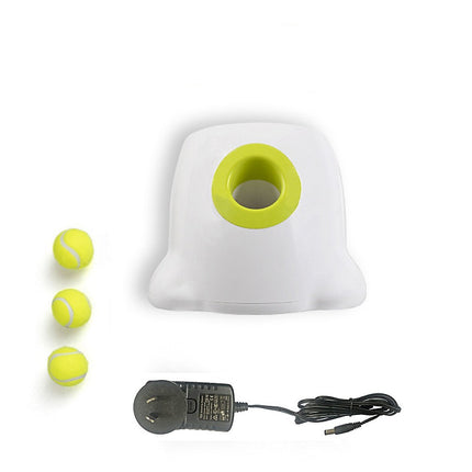 Dog Ball Launcher Thrower Automatic Tennis Fetch Throwing Machine 3 Balls 9