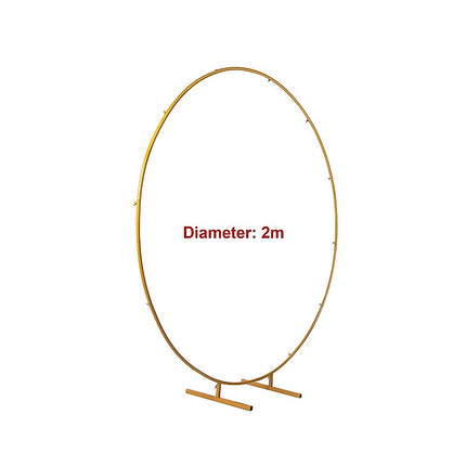 2M Wedding Hoop Round Circle Arch Backdrop Flower Display Stand Frame Background 8