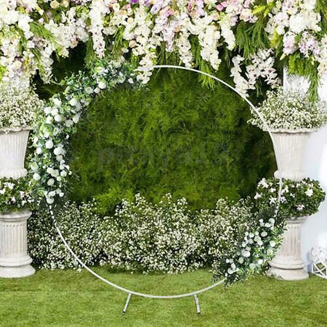 2M Wedding Hoop Round Circle Arch Backdrop Flower Display Stand Frame Background 2