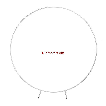 2M Wedding Hoop Round Circle Arch Backdrop Flower Display Stand Frame Background 12