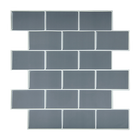 Tiles 3D Peel and Stick Wall Tile Dark Grey 10 Sheets