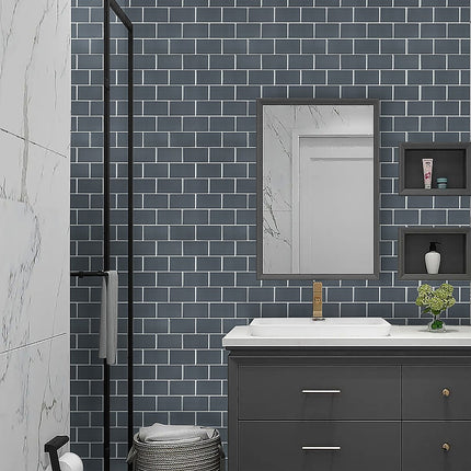 Tiles 3D Peel and Stick Wall Tile Dark Grey 10 Sheets 2