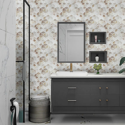 Tiles 3D Peel and Stick Wall Tile Shell Mosaic 10 Sheets 8