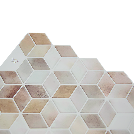 Tiles 3D Peel and Stick Wall Tile Shell Mosaic 10 Sheets 10