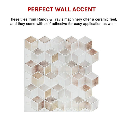 Tiles 3D Peel and Stick Wall Tile Shell Mosaic 10 Sheets 11