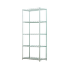 5 Tier Silver Metal Storage Rack Shelving Wire Shelf