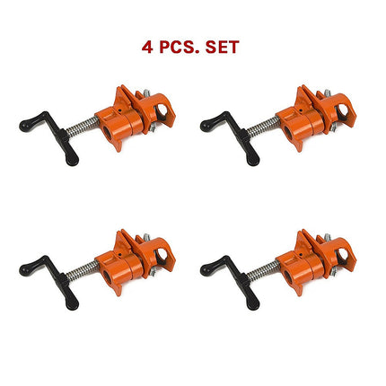 3/4" Wood Gluing Pipe Clamp Set (4 Pack) Heavy Duty PRO Woodworking Cast Iron 11