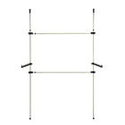 Heavy Duty Adjust Clothes Rail Storage Garment Shelf Hanging Display Stand Rack