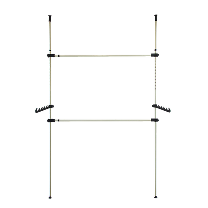 Heavy Duty Adjust Clothes Rail Storage Garment Shelf Hanging Display Stand Rack