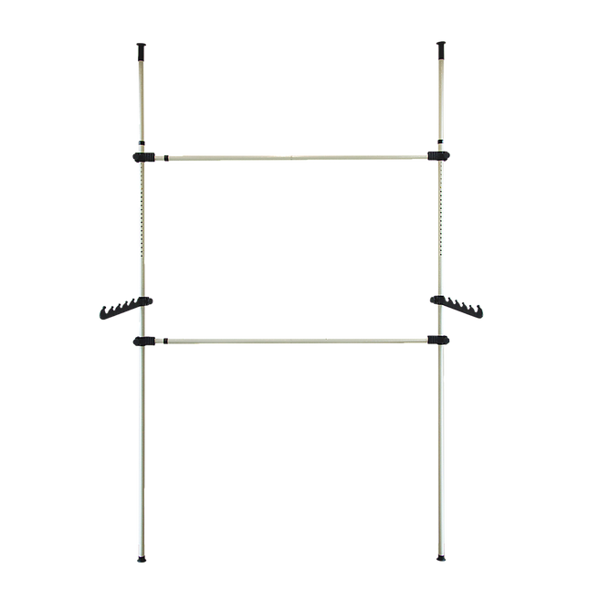 Heavy Duty Adjust Clothes Rail Storage Garment Shelf Hanging Display Stand Rack