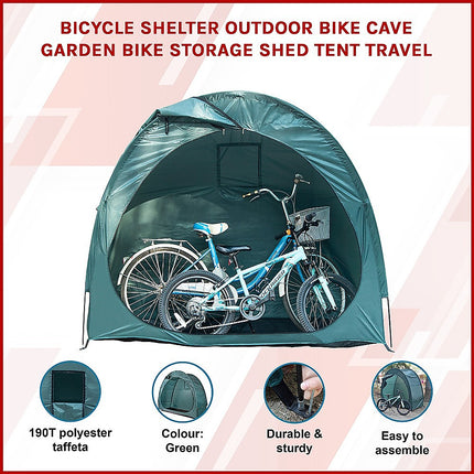Bicycle Shelter Outdoor Bike Cave Garden Bike Storage Shed Tent Travel 3