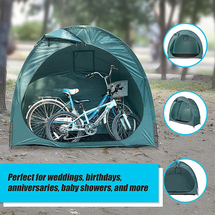 Bicycle Shelter Outdoor Bike Cave Garden Bike Storage Shed Tent Travel 7