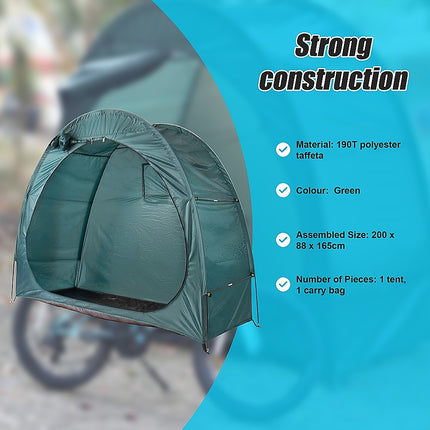 Bicycle Shelter Outdoor Bike Cave Garden Bike Storage Shed Tent Travel 10