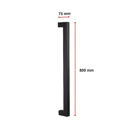 Entrance Door Pull Handle Matte Black 800mm 8