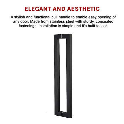 Entrance Door Pull Handle Matte Black 1800mm 7