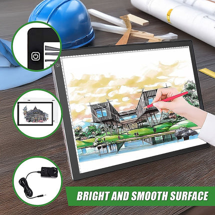A2 LED Light Box Tracing Board Art Design Stencil Tattoo Copy Drawing Pad 8