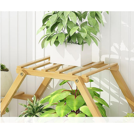 Bamboo Multilayer Flower Plant Bonsai Rack Shelf Stand Porch Lawn Patio 6