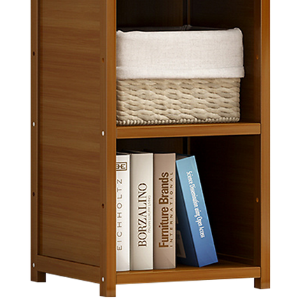 Bamboo 4-Shelf Bookcase – Adjustable Display Storage Rack Stand for Living Room, Bedroom, Office or Home Organisation 5