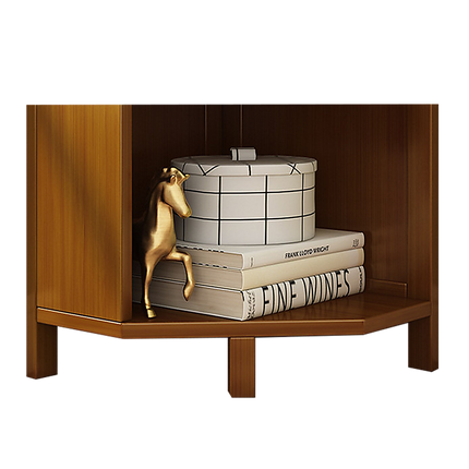 5-Shelf Corner Bookcase Industrial Bookshelf Display Storage Stand 5