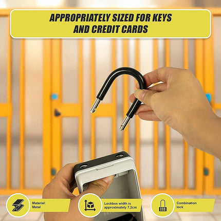 Security 4 Digit Combination Cable Lock Box With Luminous Dials 10