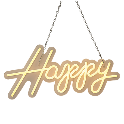 Happy Birthday Neon Sign Hanging Glowing Party Decoration 4
