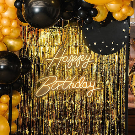 Happy Birthday Neon Sign Hanging Glowing Party Decoration 2