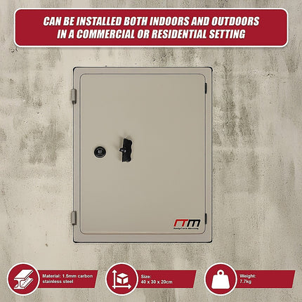 Carbon Steel Electrical Enclosure Box IP65 Wall Mount 400 x 300 x 200 mm 13
