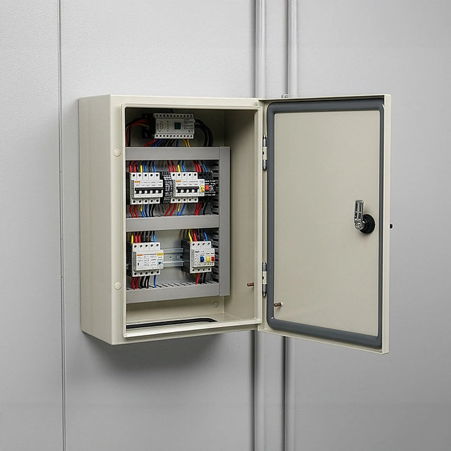 Carbon Steel Electrical Enclosure Box IP65 Wall Mount 400 x 300 x 200 mm 2