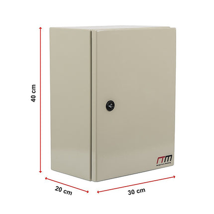 Carbon Steel Electrical Enclosure Box IP65 Wall Mount 400 x 300 x 200 mm 16