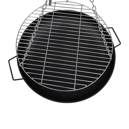 Tripod Garden Fire Pit BBQ – Cast Iron & Steel Round Outdoor Fire Bowl 9