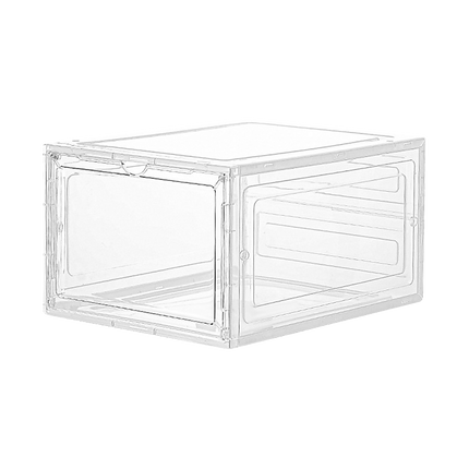 Sneaker Display Case Shoe Storage Organizer Box Stackable Plastic Clear Magnetic