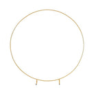 3M Gold Wedding Hoop Round Circle Arch Backdrop Flower Display Stand Frame Background