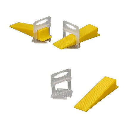 1000x Tile Leveling System Clips Levelling Spacer Tiling Tool Floor Wall 8