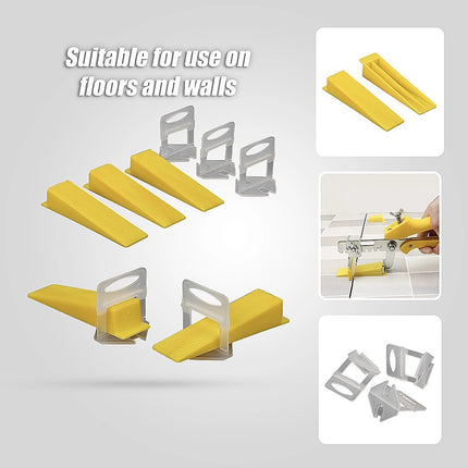 1000x Tile Leveling System Clips Levelling Spacer Tiling Tool Floor Wall 10