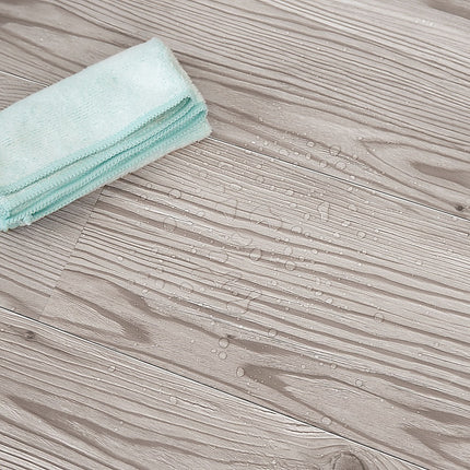 Vinyl Floor Tiles Self Adhesive Flooring Water Dyed Walnut Black Wood Grain 16 Pack 2.3SQM 4