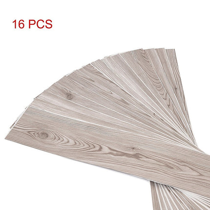 Vinyl Floor Tiles Self Adhesive Flooring Water Dyed Walnut Black Wood Grain 16 Pack 2.3SQM 6