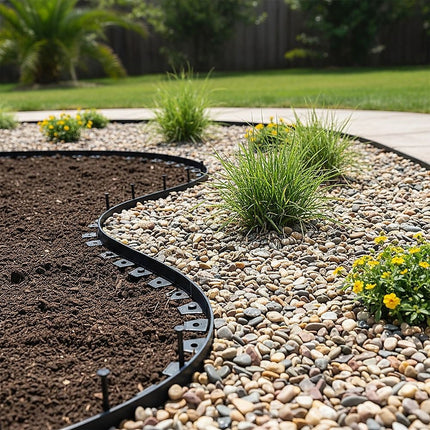 Landscape No Dig Lawn Garden Edging Kit 10m Flexible Durable Border Paver 2